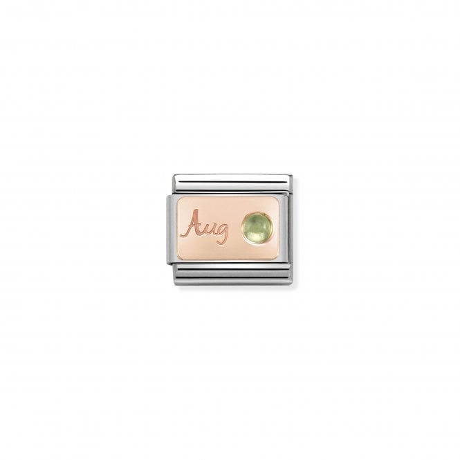 NOMINATION ITALY Classic Rose Gold August Peridot Charm
