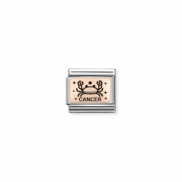 Classic Rose Gold Cancer Charm