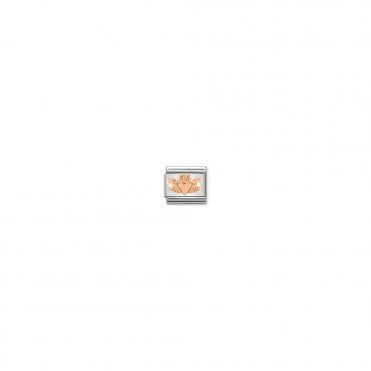 Classic Rose Gold Claddagh Charm