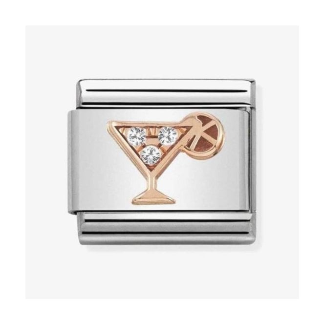 NOMINATION ITALY Classic Rose Gold Cocktail with CZ Charm