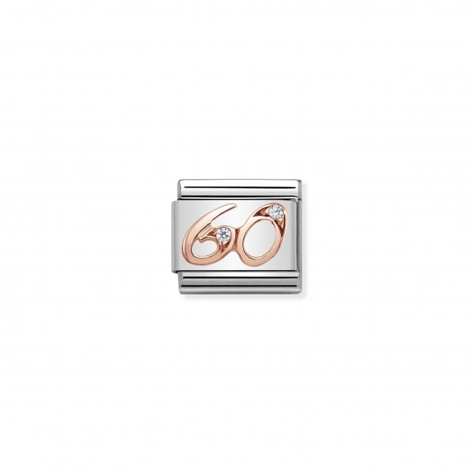 NOMINATION ITALY Classic Rose Gold & CZ 60 Charm