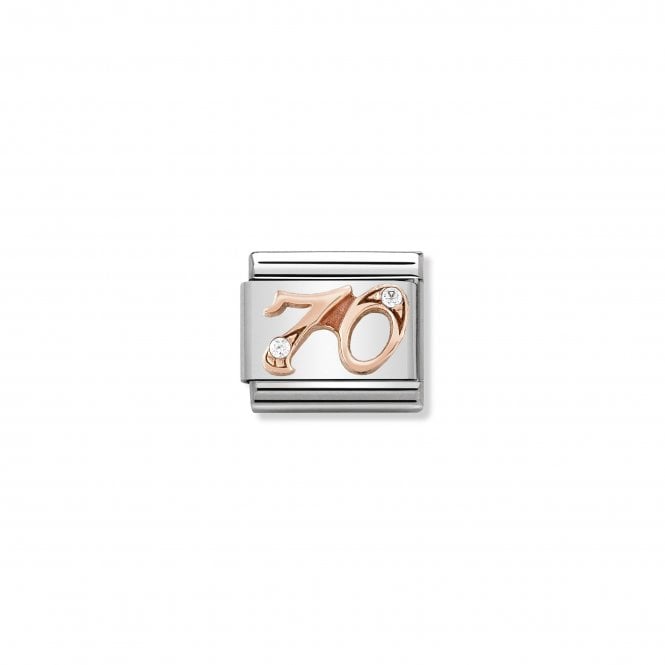 NOMINATION ITALY Classic Rose Gold & CZ 70 Charm