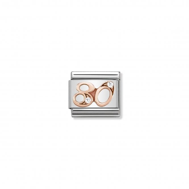 NOMINATION ITALY Classic Rose Gold & CZ 80 Charm