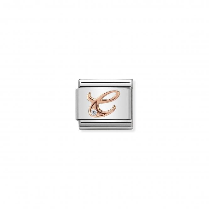NOMINATION ITALY Classic Rose Gold & CZ Letter C Charm