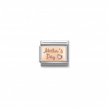 Classic Rose Gold & CZ Mother's Day Charm