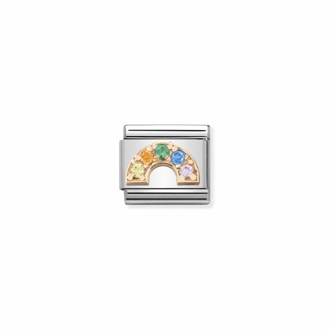NOMINATION ITALY Classic Rose Gold CZ Rainbow Charm