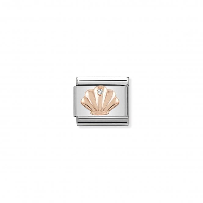 NOMINATION ITALY Classic Rose Gold & CZ Shell Charm