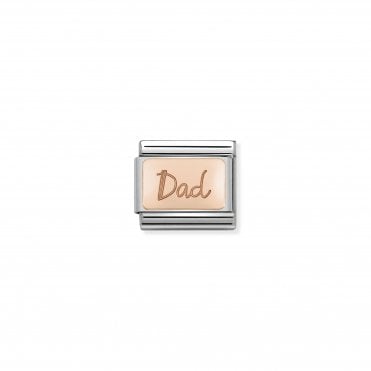 Classic Rose Gold Dad Charm