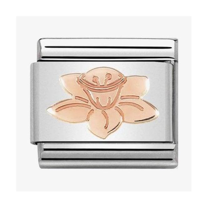 NOMINATION ITALY Classic Rose Gold Daffodil Charm