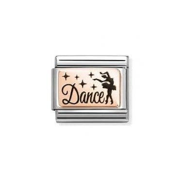 Classic Rose Gold Dance with Ballerina Charm