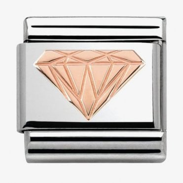 Classic Rose Gold Diamond Charm