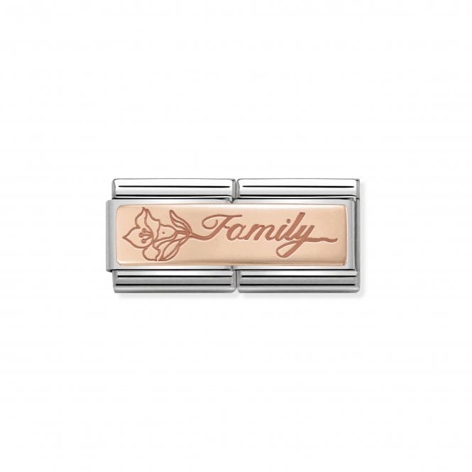 NOMINATION ITALY Classic Rose Gold Family Double Charm