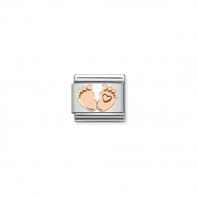 NOMINATION ITALY Classic Rose Gold Feet with Heart Charm