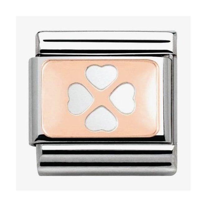 NOMINATION ITALY Classic Rose Gold Four-Leaf Clover Charm