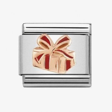 Classic Rose Gold Gift with Red Enamel Charm