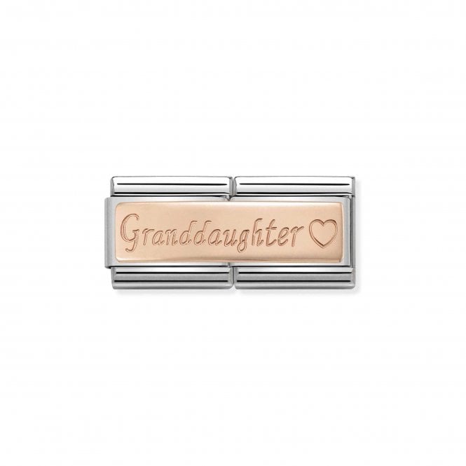 NOMINATION ITALY Classic Rose Gold Granddaughter Double Charm