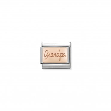Classic Rose Gold Grandpa Charm