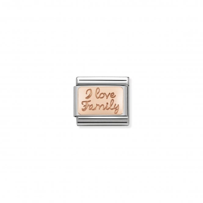 NOMINATION ITALY Classic Rose Gold I Love Family Charm