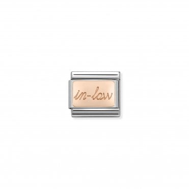Classic Rose Gold In Law Charm