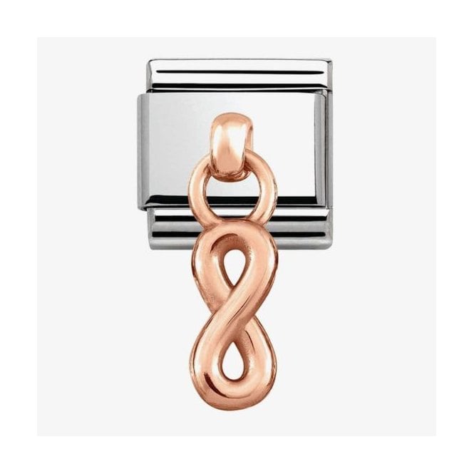 NOMINATION ITALY Classic Rose Gold Infinity Pendant Charm