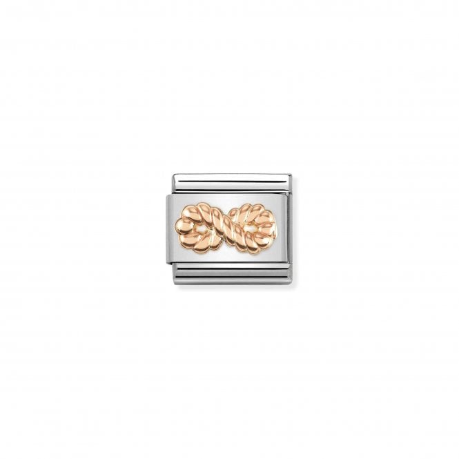 NOMINATION ITALY Classic Rose Gold Infinity Textured Charm