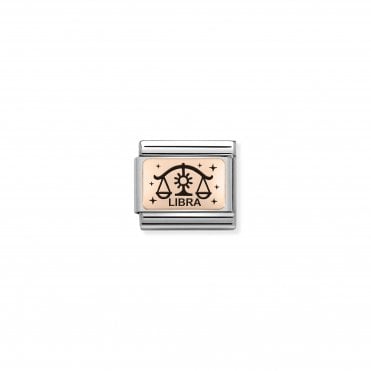 Classic Rose Gold Libra Charm
