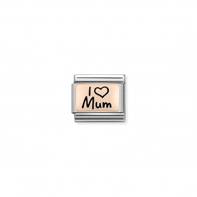 NOMINATION ITALY Classic Rose Gold Limited Edition I Heart Mum Charm