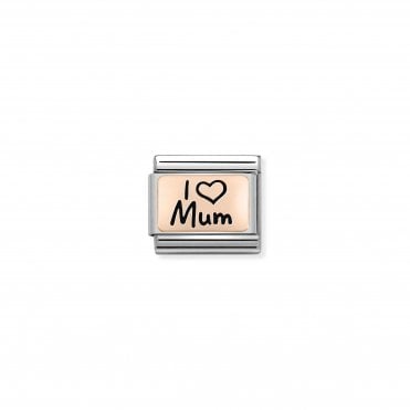 Classic Rose Gold Limited Edition I Heart Mum Charm