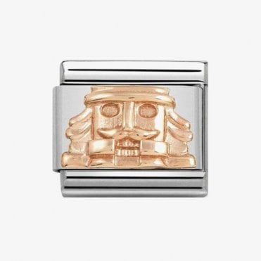 Classic Rose Gold Nutcracker Charm