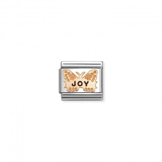 NOMINATION ITALY Classic Rose Gold Orange Butterfly JOY Charm