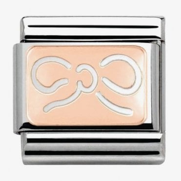 Classic Rose Gold Ribbon Charm