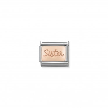 Classic Rose Gold Sister Charm