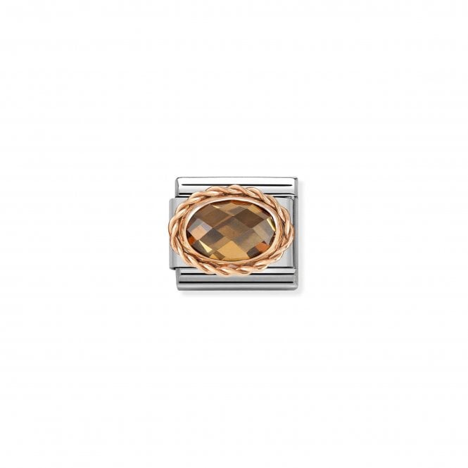 NOMINATION ITALY Classic Rose Gold Smokey CZ Charm