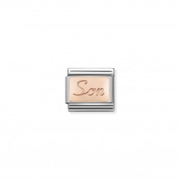Classic Rose Gold Son Charm