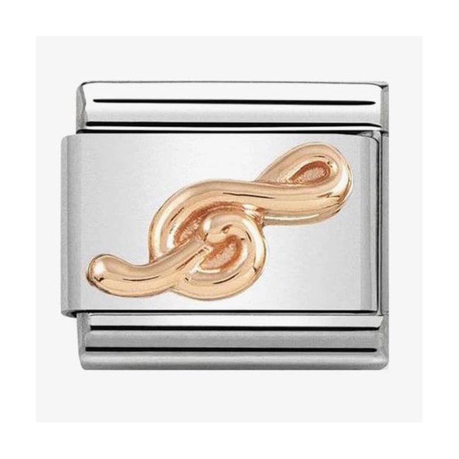 NOMINATION ITALY Classic Rose Gold Treble Clef Charm