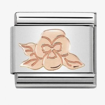 Classic Rose Gold Violet Charm
