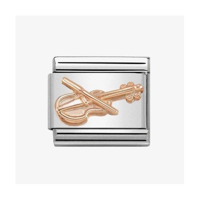 NOMINATION ITALY Classic Rose Gold Violin Charm