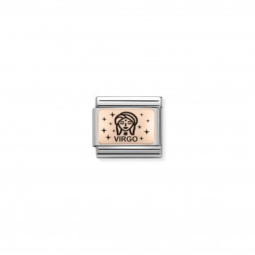 Classic Rose Gold Virgo Charm