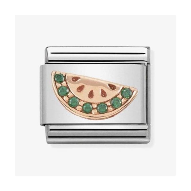 NOMINATION ITALY Classic Rose Gold Watermelon with CZ Charm