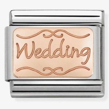 Classic Rose Gold Wedding Charm