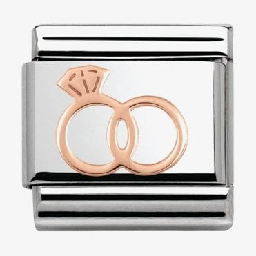 Classic Rose Gold Wedding Rings Charm