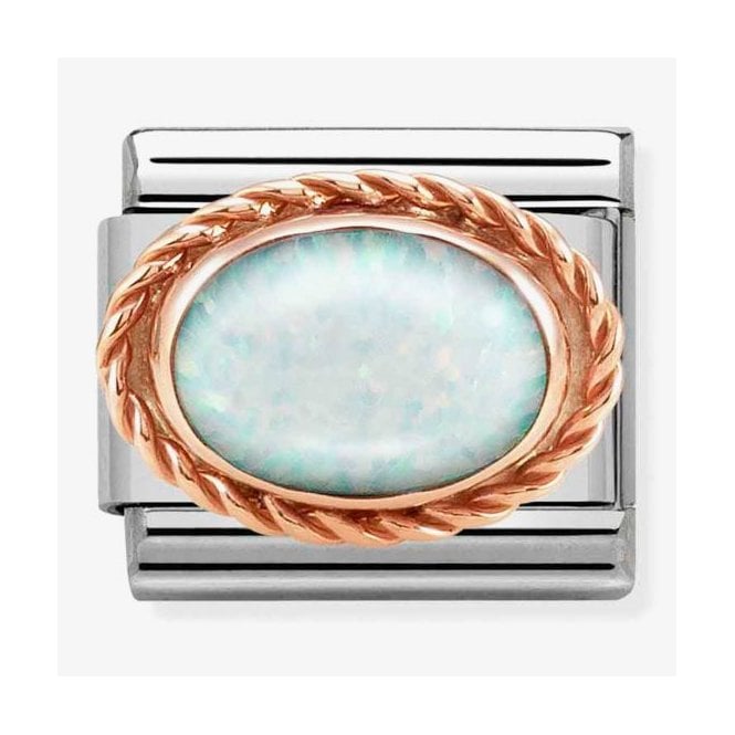 NOMINATION ITALY Classic Rose Gold White Opal Charm
