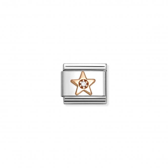 NOMINATION ITALY Classic Rose Gold White Star Charm