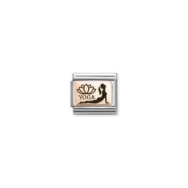 Classic Rose Gold Yoga Cobra Pose Charm