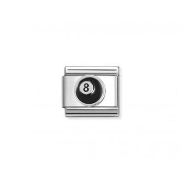 Classic Silver 8 Ball Charm