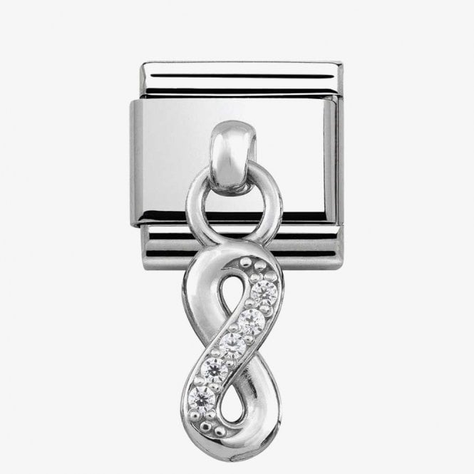 NOMINATION ITALY Classic Silver and CZ Infinity Pendant Charm