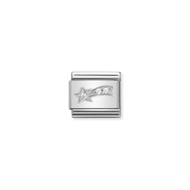 NOMINATION ITALY Classic Silver and CZ White Comet Charm