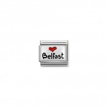 Classic Silver and Enamel I LOVE BELFAST Charm