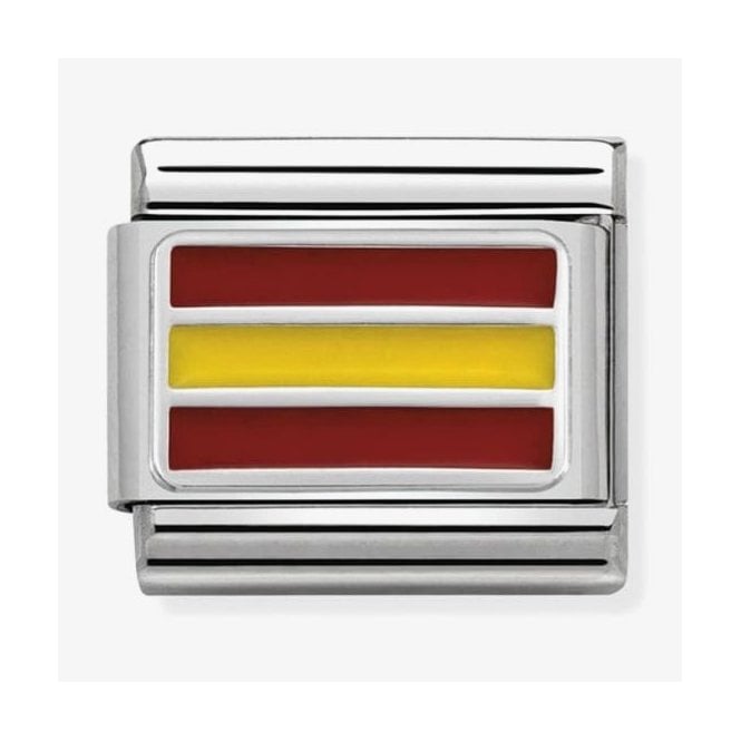 NOMINATION ITALY Classic Silver and Enamel Spain Flag