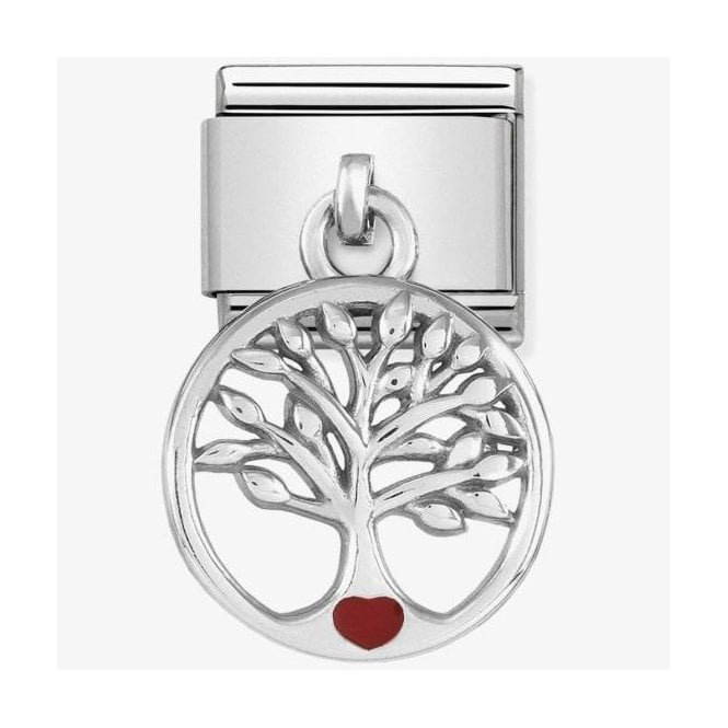 NOMINATION ITALY Classic Silver and Enamel Tree of Life Charm